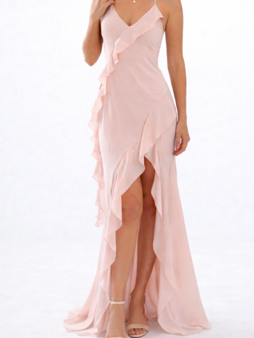 NWT Amanda Uprichard Maxi Dress High Slit Size S
